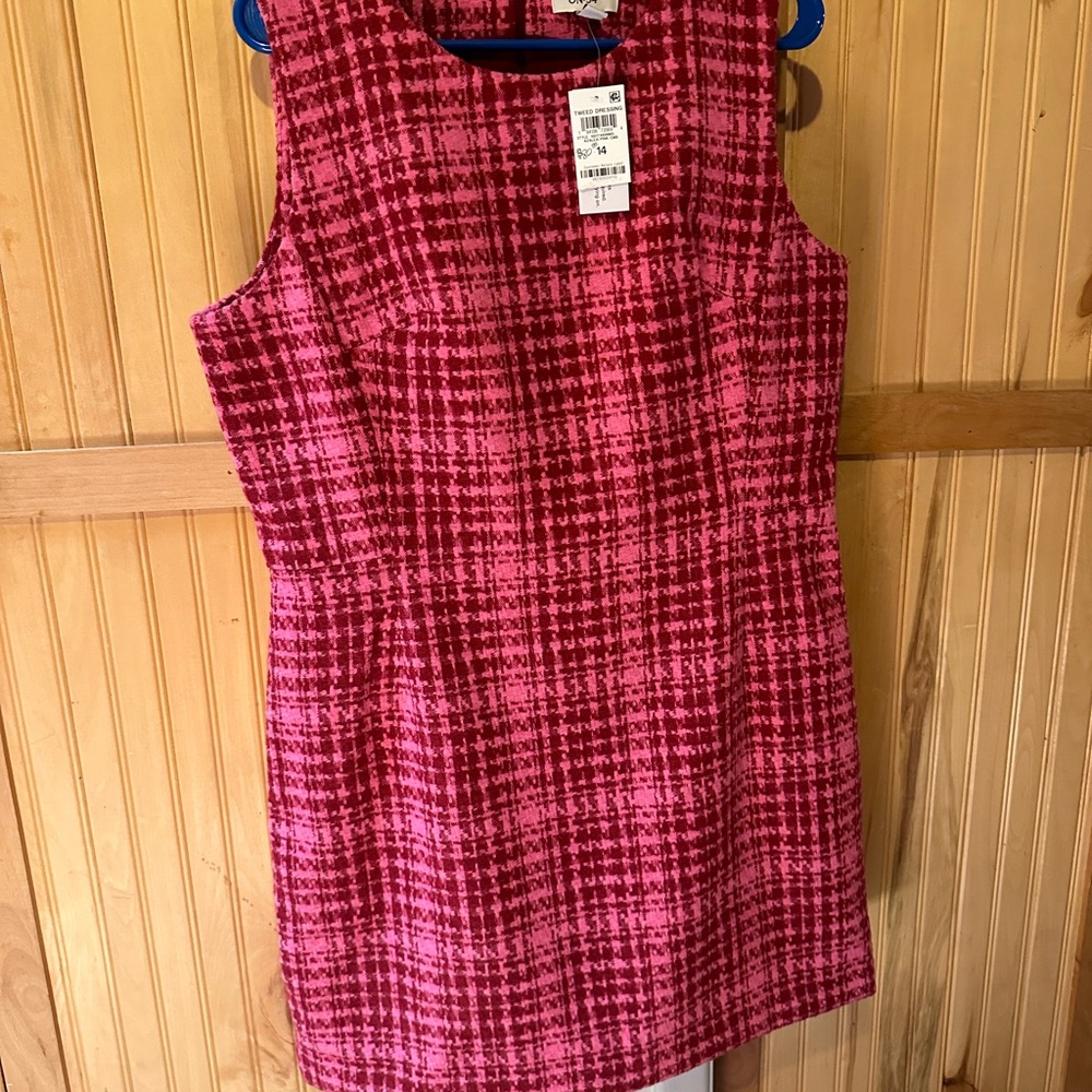 On 34th Street Mid length Dress Red & Pink Dress